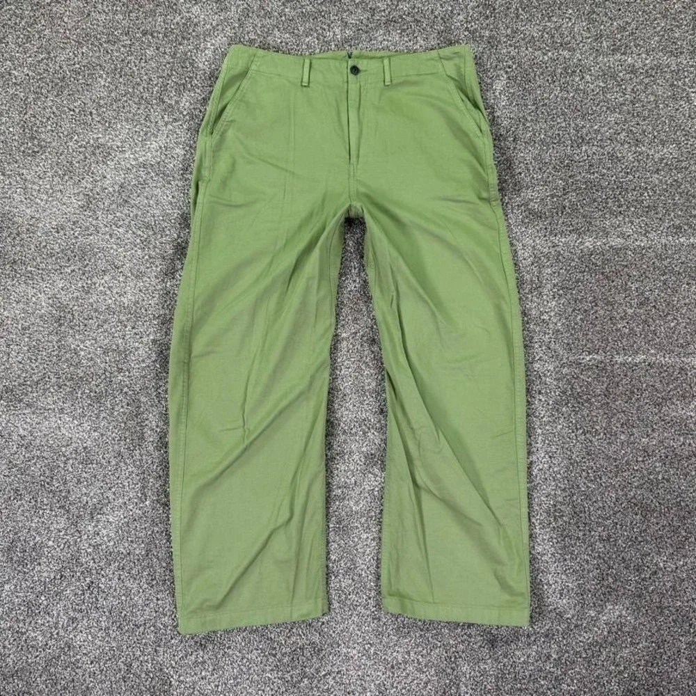 Rag & Bone Jones Pant Womens 12 Olive Green Chino Straight‎ Leg Trousers Casual
